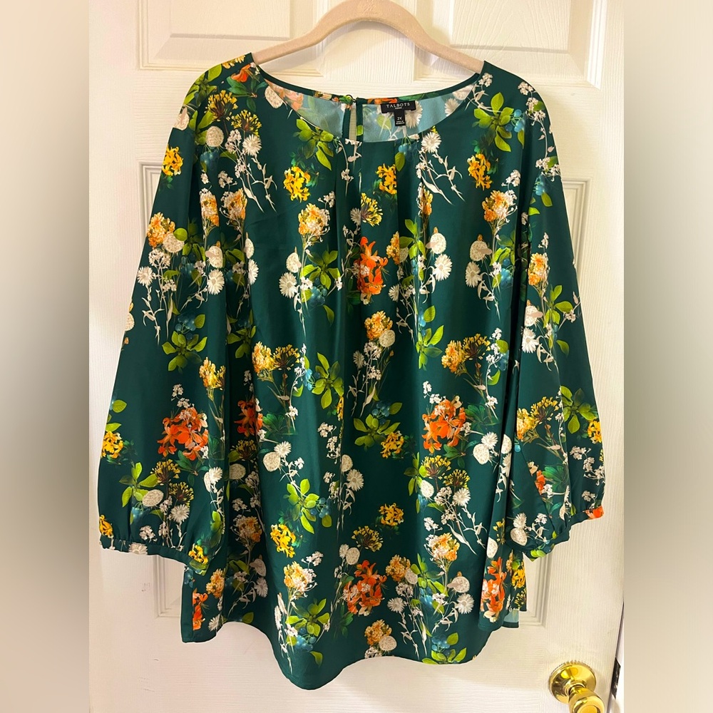 Talbots Floral Blouse
